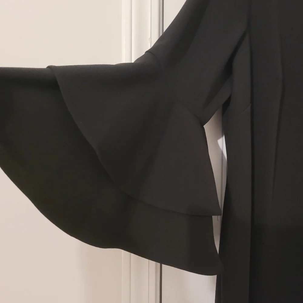 NEW Calvin Klein Ruffle Sleeve Dress - Picture 2 of 4